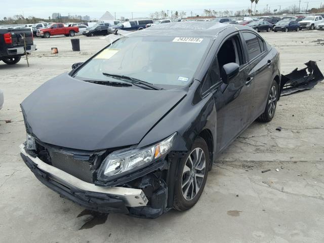 19XFB2F80FE071616 - 2015 HONDA CIVIC EX შავი ფოტო 2