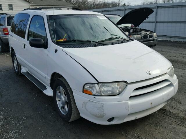 4N2ZN15T31D818301 - 2001 NISSAN QUEST GXE WHITE photo 1