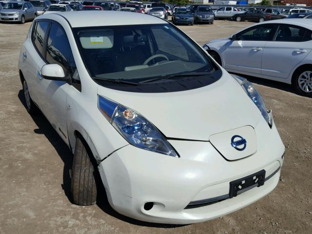 JN1AZ0CP1CT015521 - 2012 NISSAN LEAF SV WHITE photo 1