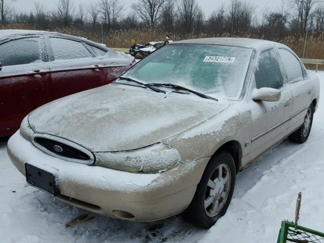 1FAFP6633XK208470 - 1999 FORD CONTOUR SE TAN photo 2