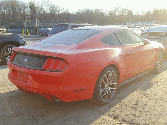 1FA6P8CF8G5206089 - 2016 FORD MUSTANG GT RED photo 4