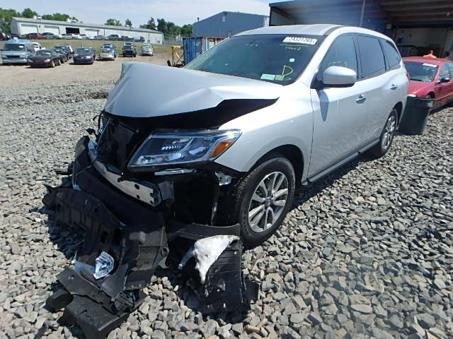 5N1AR2MM1EC713137 - 2014 NISSAN PATHFINDER SILVER photo 2