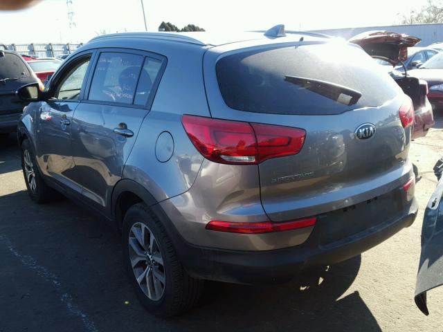 KNDPBCAC5F7720204 - 2015 KIA SPORTAGE L GRAY photo 3