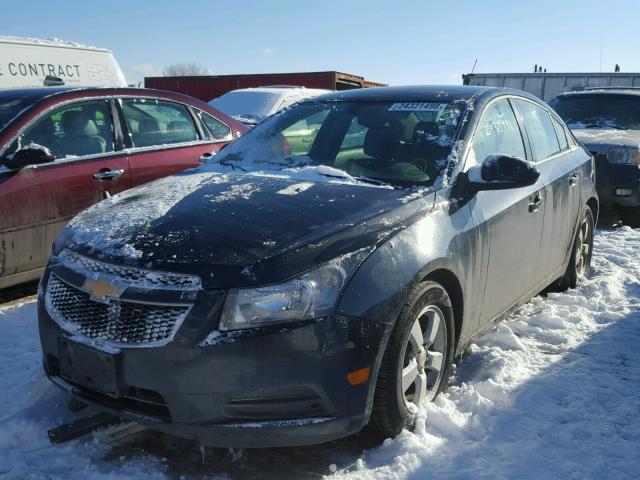 1G1PC5SBXE7123426 - 2014 CHEVROLET CRUZE LT BLACK photo 2