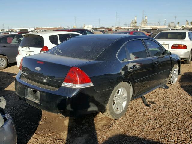 2G1WG5E39C1260923 - 2012 CHEVROLET IMPALA LT BLACK photo 4