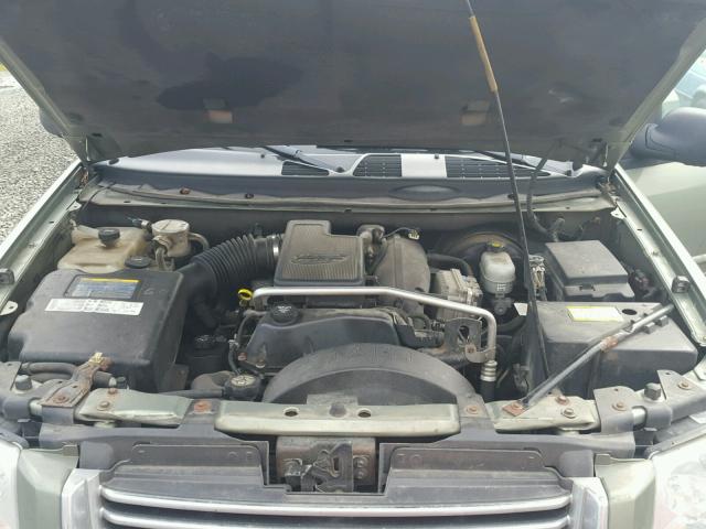 1GKDT13S442371527 - 2004 GMC ENVOY GREEN photo 7