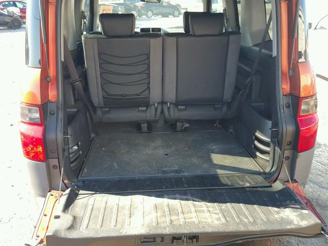 5J6YH18644L002682 - 2004 HONDA ELEMENT EX ORANGE photo 9