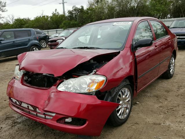 1NXBR32E97Z875519 - 2007 TOYOTA COROLLA CE RED photo 2