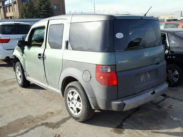 5J6YH28365L020307 - 2005 HONDA ELEMENT LX GREEN photo 3