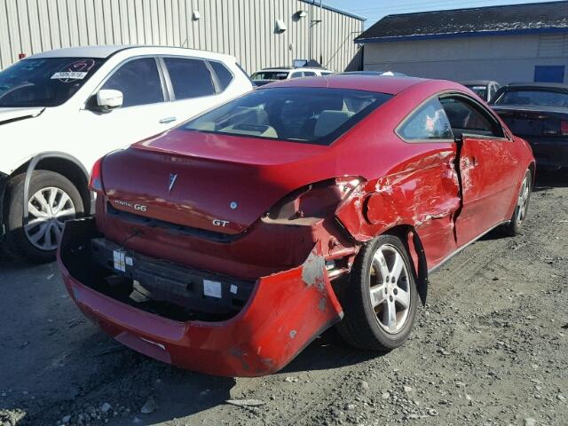 1G2ZH158864136676 - 2006 PONTIAC G6 GT RED photo 4