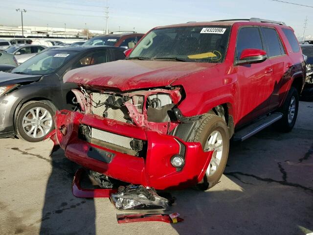 JTEBU5JR3G5336614 - 2016 TOYOTA 4RUNNER SR RED photo 2