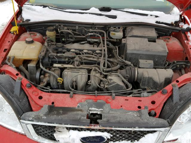 1FAFP36NX5W216314 - 2005 FORD FOCUS ZXW RED photo 7