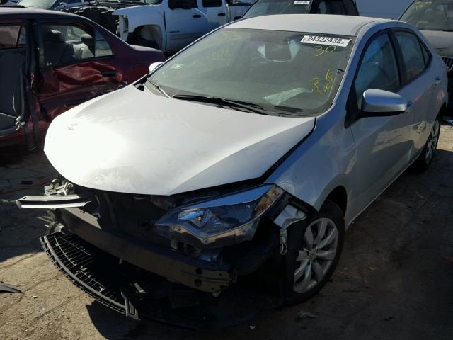 2T1BURHE0GC650240 - 2016 TOYOTA COROLLA L SILVER photo 2