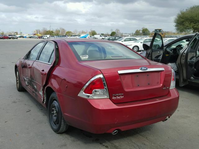 3FAHP08116R162763 - 2006 FORD FUSION SEL RED photo 3