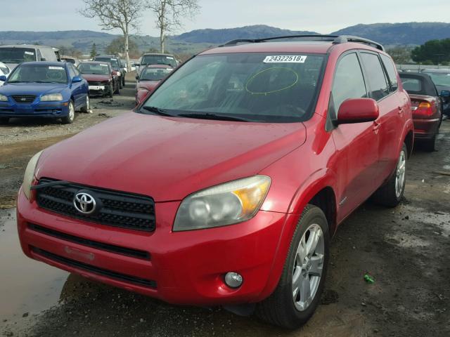 JTMZD32V375049552 - 2007 TOYOTA RAV4 SPORT RED photo 2