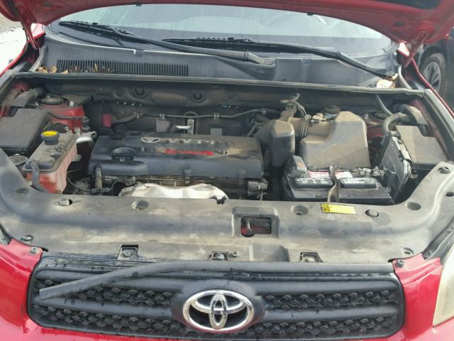 JTMZD32V375049552 - 2007 TOYOTA RAV4 SPORT RED photo 7