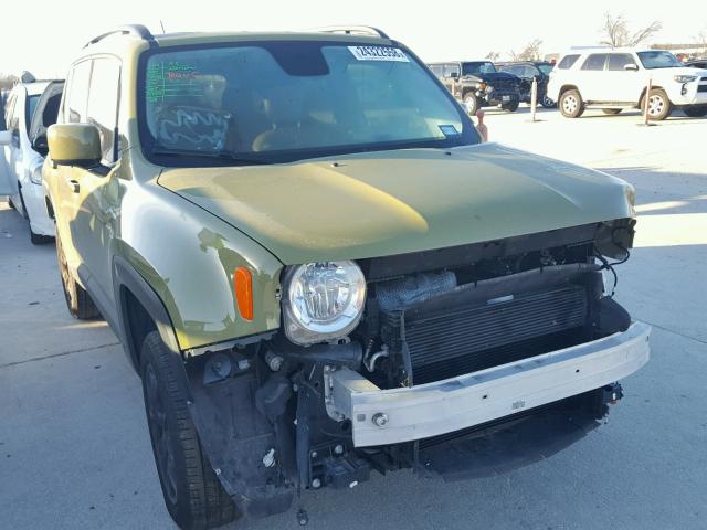 ZACCJBBT0FPB59244 - 2015 JEEP RENEGADE L GREEN photo 1