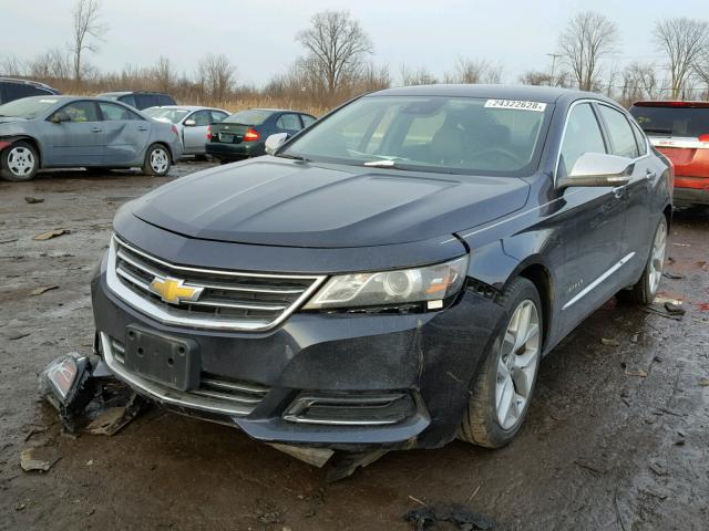 2G1145SL6E9235716 - 2014 CHEVROLET IMPALA LTZ BLUE photo 2