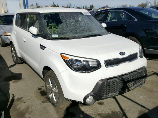 KNDJN2A20F7136467 - 2015 KIA SOUL WHITE photo 1