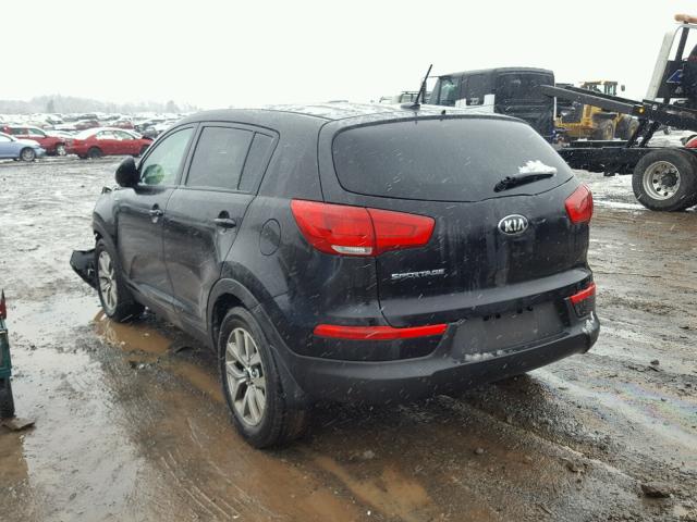 KNDPBCAC1F7740658 - 2015 KIA SPORTAGE L BLACK photo 3