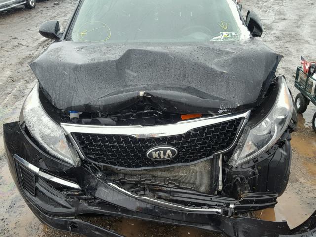 KNDPBCAC1F7740658 - 2015 KIA SPORTAGE L BLACK photo 7