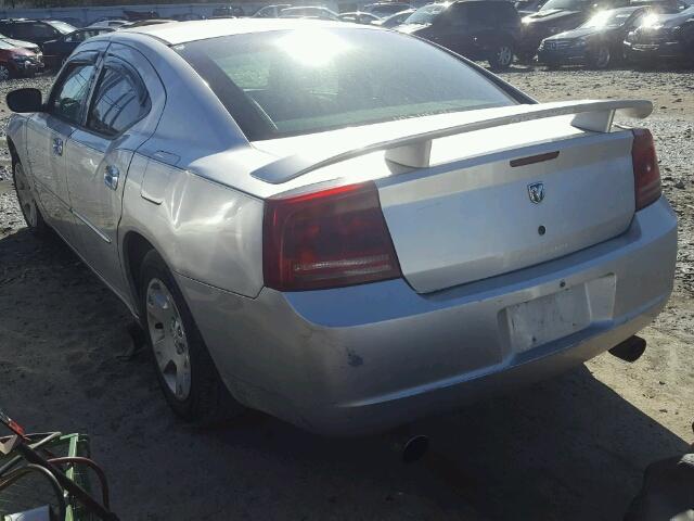 2B3KA43R97H606752 - 2007 DODGE CHARGER SE SILVER photo 3