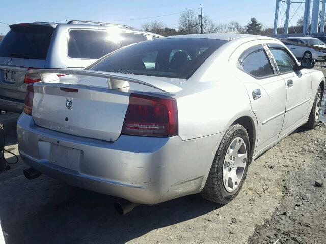 2B3KA43R97H606752 - 2007 DODGE CHARGER SE SILVER photo 4