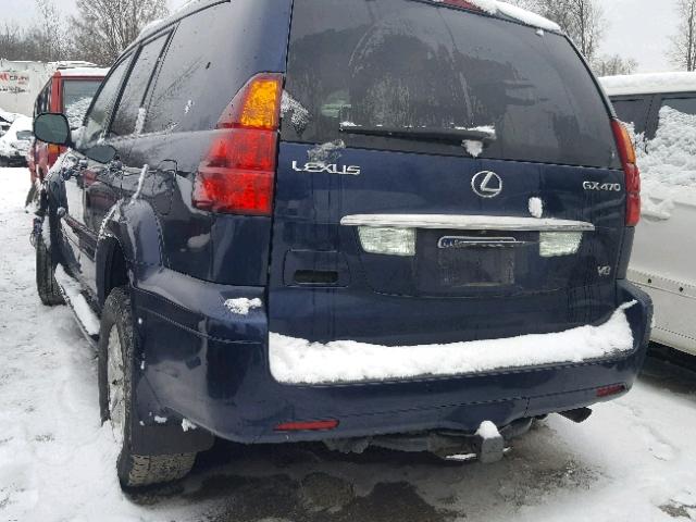 JTJBT20XX60114327 - 2006 LEXUS GX 470 BLUE photo 3