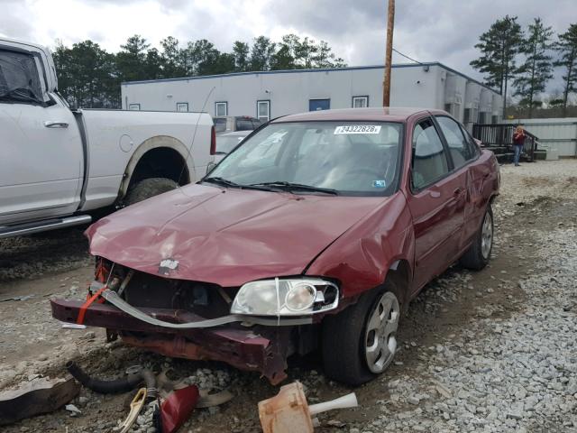 3N1CB51D15L498972 - 2005 NISSAN SENTRA 1.8 BURGUNDY photo 2