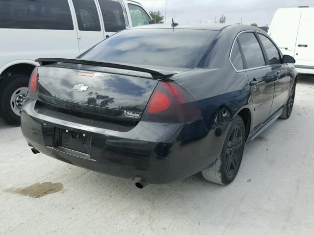 2G1WG5E33D1160589 - 2013 CHEVROLET IMPALA LT BLACK photo 4