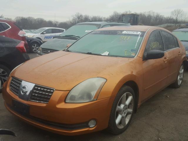 1N4BA41E04C824999 - 2004 NISSAN MAXIMA SE ORANGE photo 2