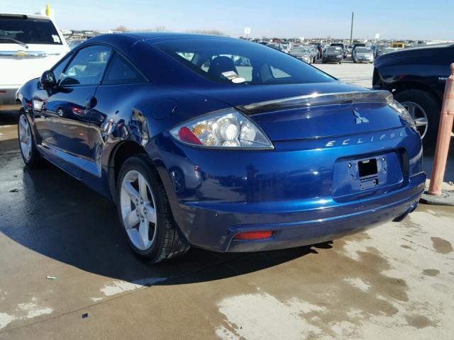 4A3AK24F79E015861 - 2009 MITSUBISHI ECLIPSE GS BLUE photo 3