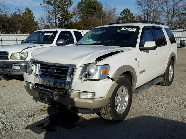 1FMEU74838UA36932 - 2008 FORD EXPLORER E WHITE photo 2