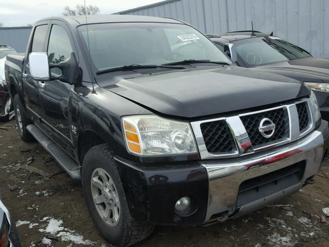 1N6AA07BX4N542155 - 2004 NISSAN TITAN XE BLACK photo 1