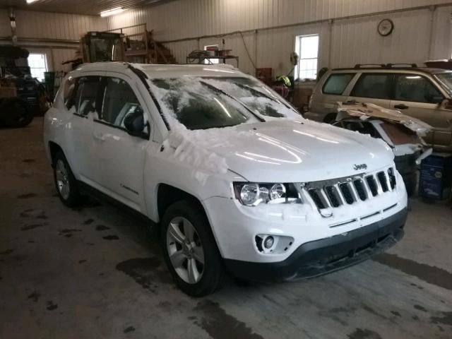 1C4NJCBA3GD666394 - 2016 JEEP COMPASS SP WHITE photo 1