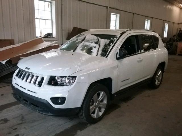 1C4NJCBA3GD666394 - 2016 JEEP COMPASS SP WHITE photo 2