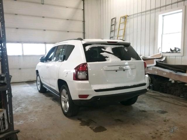 1C4NJCBA3GD666394 - 2016 JEEP COMPASS SP WHITE photo 3