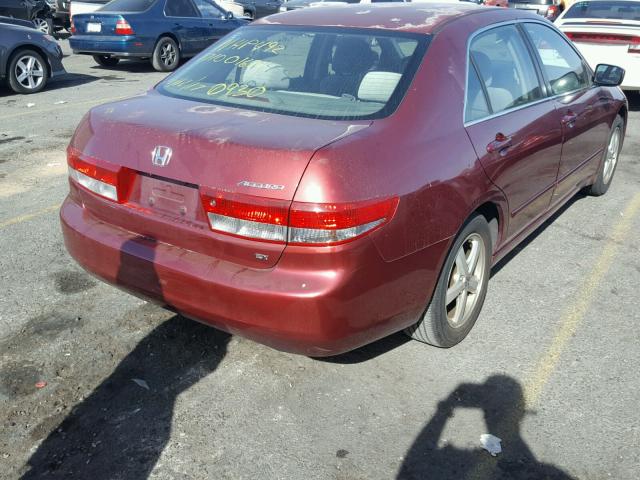 JHMCM56613C073776 - 2003 HONDA ACCORD EX MAROON photo 4