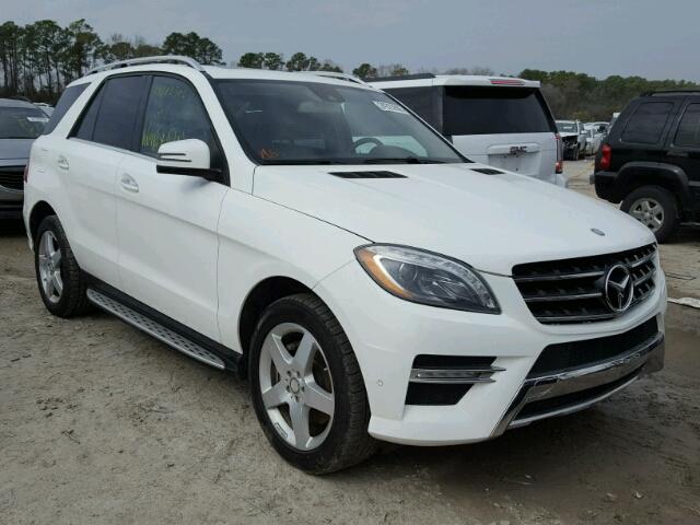 4JGDA5JB9EA294569 - 2014 MERCEDES-BENZ ML 350 WHITE photo 1