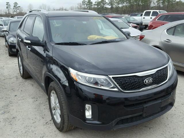 5XYKTCA64EG523902 - 2014 KIA SORENTO LX BLACK photo 1