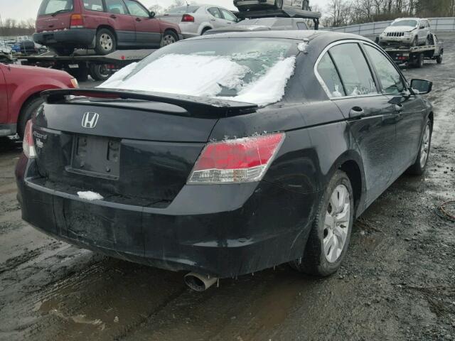 1HGCP26759A012856 - 2009 HONDA ACCORD EX BLACK photo 4