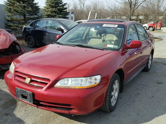 JHMCG66832C026729 - 2002 HONDA ACCORD EX RED photo 2