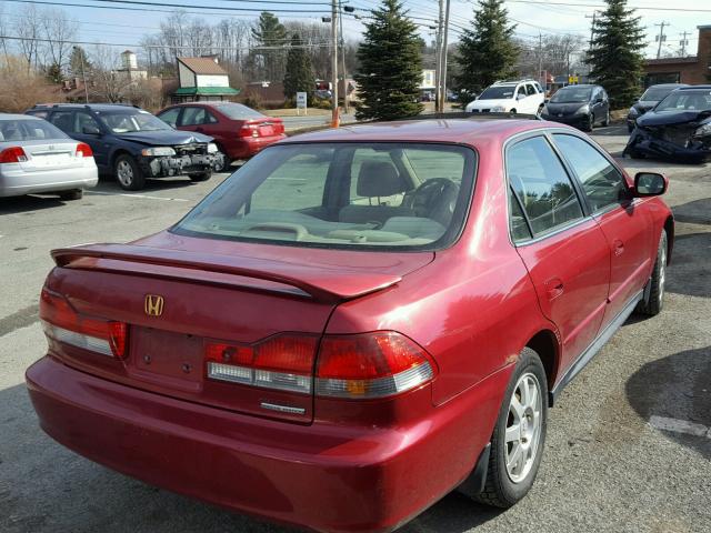 JHMCG66832C026729 - 2002 HONDA ACCORD EX RED photo 4