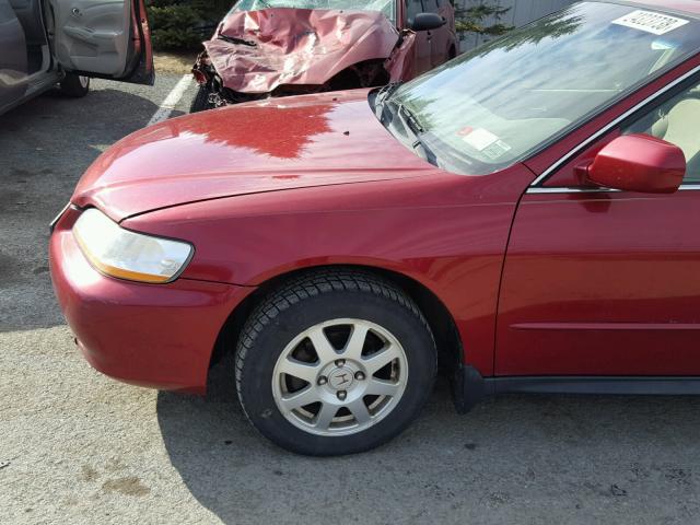 JHMCG66832C026729 - 2002 HONDA ACCORD EX RED photo 9