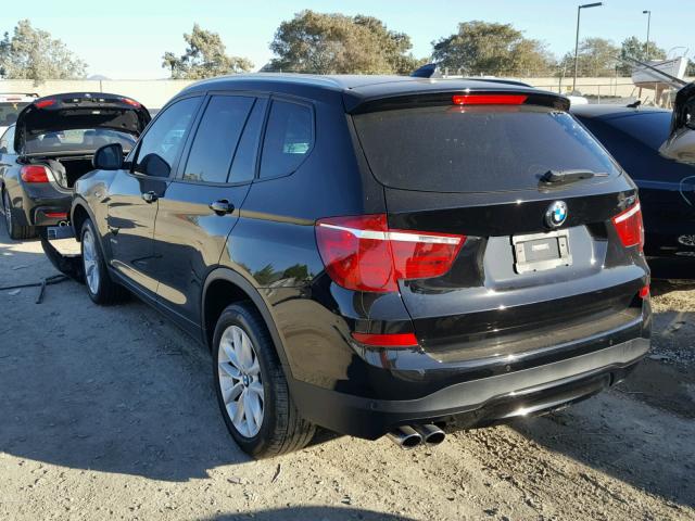 5UXWZ7C33H0V87190 - 2017 BMW X3 SDRIVE2 BLACK photo 3