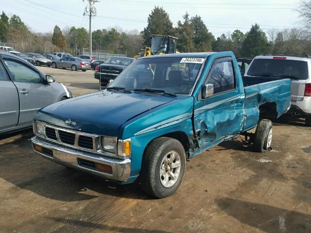 1N6SD11SXTC364302 - 1996 NISSAN TRUCK BASE GREEN photo 2