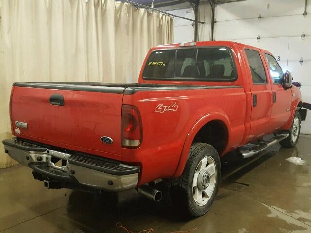 1FTWW31P76EC40003 - 2006 FORD F350 SRW S RED photo 4