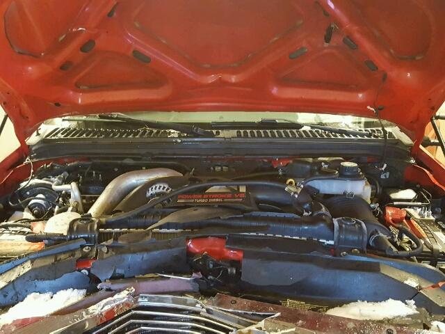 1FTWW31P76EC40003 - 2006 FORD F350 SRW S RED photo 7