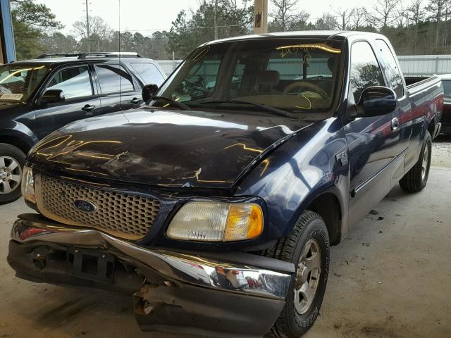 1FTRX17L62NB15748 - 2002 FORD F150 BLUE photo 2