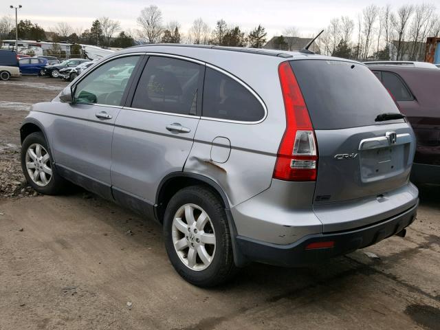 5J6RE48758L015308 - 2008 HONDA CR-V EXL SILVER photo 3